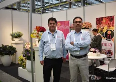 Alvaro Espinosa and Diego Naranjo of Doña Natalia. Over the last years this Ecuadorian rose grower expanded their assortment with ranunculus, poppies, raffineert, anemones and solomios.